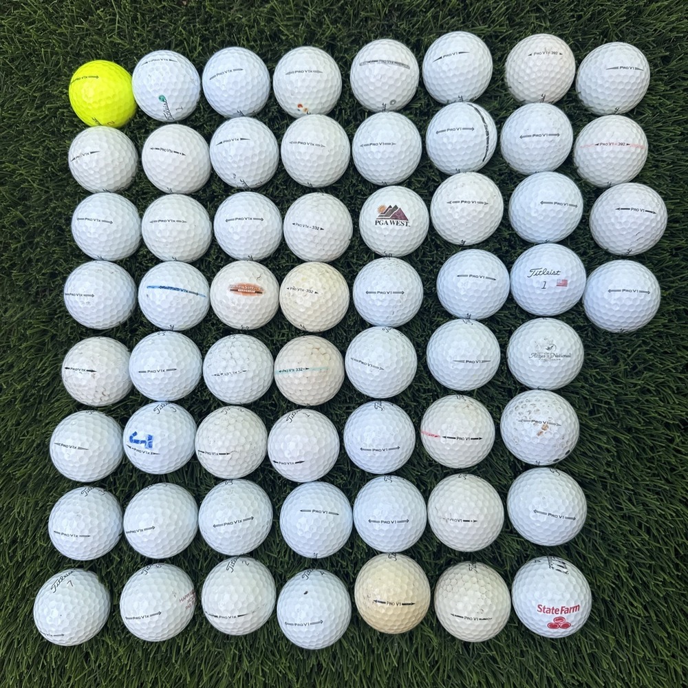 60 Titleist Pro V1x Used Golf Balls